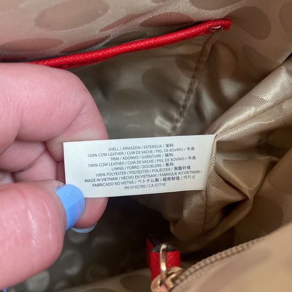 Authentic Kate Spade Red Leather Shoulder bag - Picture 5 of 10